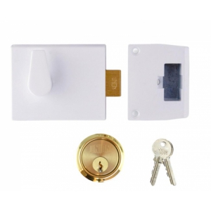 Union Rim Cylinder Deadlock White Case (1148)